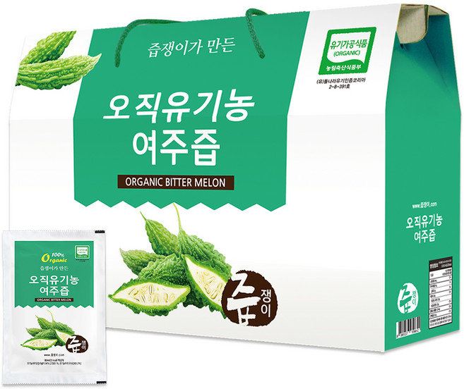 즙쟁이 오직유기농 여주즙, 30개, 80ml