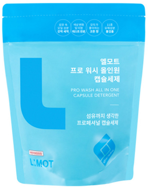 엘모트 프로워시 올인원 캡슐세제, 30개입, 1개