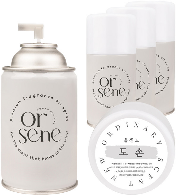 올센느 도 손 프리미엄 니치 방향제 리필, 250ml, 4개