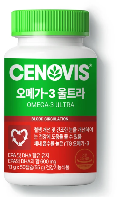 세노비스 오메가3 울트라, 50정, 1개 - 쿠팡