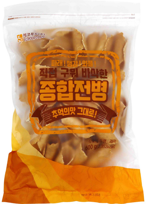 에코푸드 파래 생강 와플 종합전병, 600g, 1개