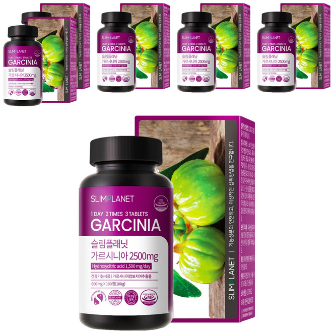 slimplanet 藤黃果 2500mg 瘦身輔助品 108g, 6個, 180錠