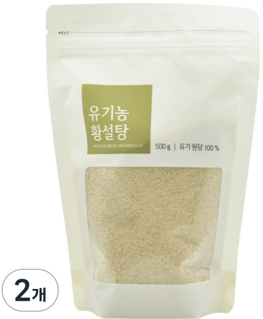 ORGA 黃糖, 500g, 2個