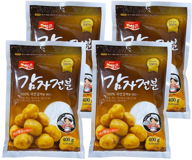 청은 감자전분, 400g, 4개