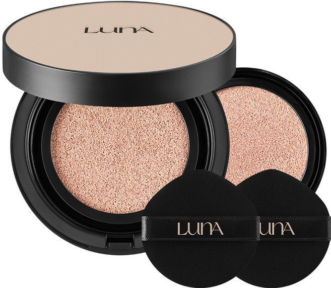 루나 롱래스팅 컨실픽싱 쿠션 본품 13.5g + 리필, 21호 쿨 아이보리, 1개