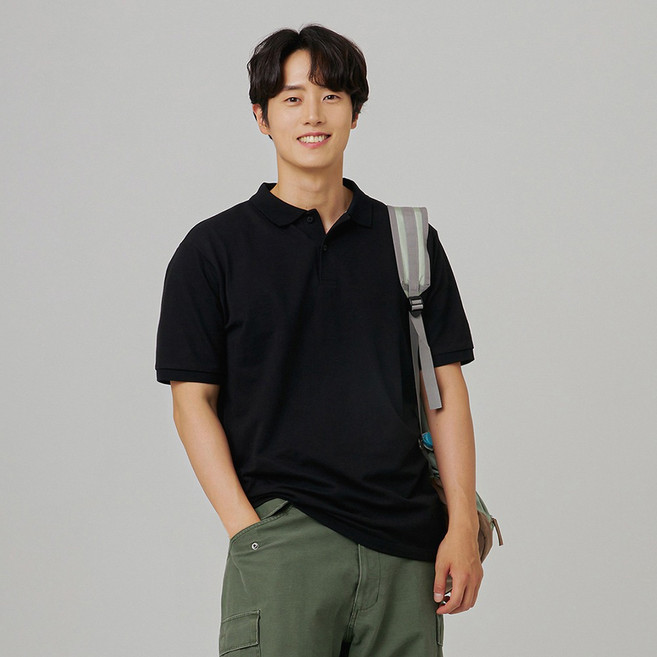 유니렉스 남녀공용 티센스 컬러풀 카라 반팔 티셔츠