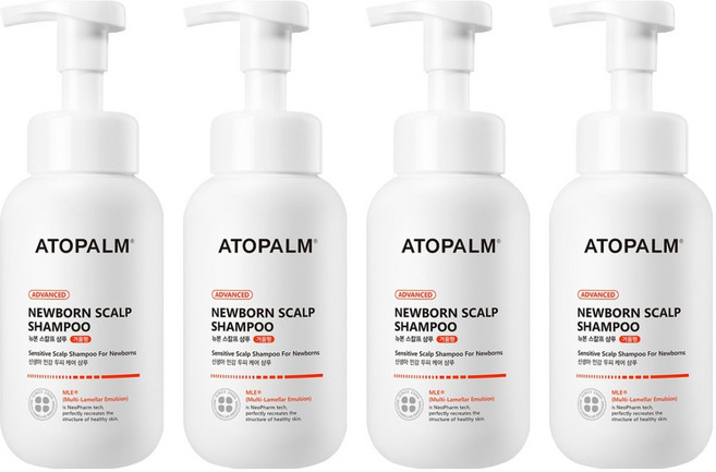 아토팜 뉴본 스칼프 샴푸, 300ml, 4개