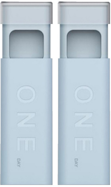 MAME 원데이 휴대용 알약케이스, 스카이, 2개