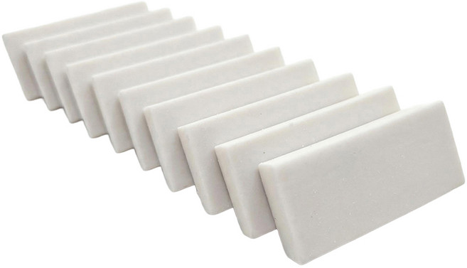 문구담 잘지워지는 미술용 지우개 10p, 화이트, 1세트