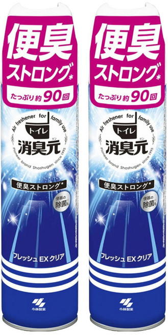KOBAYASHI 小林製藥 消臭元 浴廁消臭噴霧 便臭專用, 280ml, 2瓶