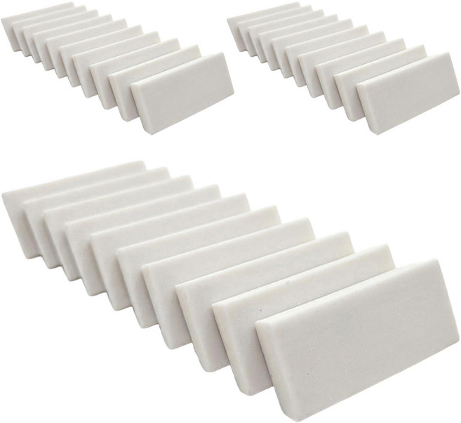 문구담 잘지워지는 미술용 지우개 10p, 화이트, 3세트