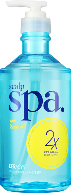 KERASYS 頭皮SPA抗屑洗髮精 Aqua Blue, 1瓶, 750ml