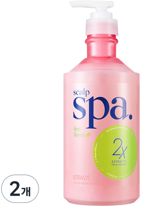 KERASYS 頭皮SPA去屑護髮素 清新花香, 2個, 750ml