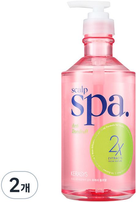 KERASYS 頭皮SPA抗屑洗髮精 Fresh Floral, 2瓶, 750ml
