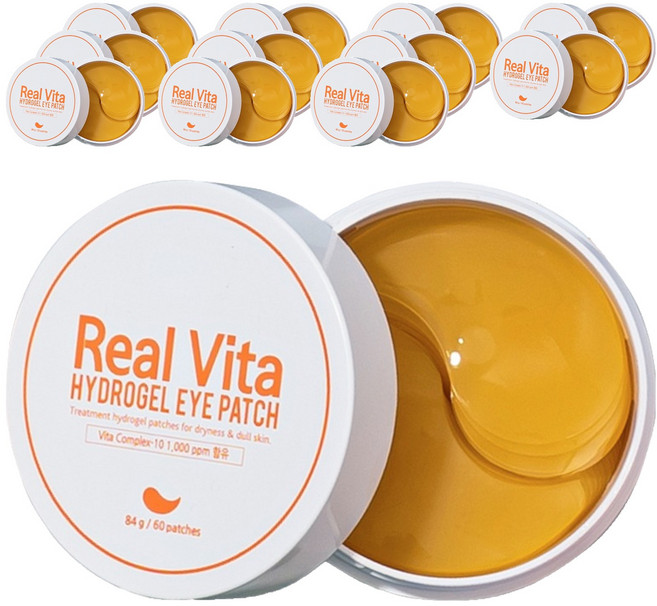 프레티 리얼 비타 하이드로겔 아이 패치, 60개입, 12개