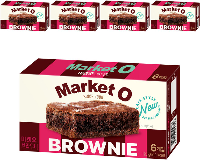마켓오 브라우니 6개입, 120g, 5개