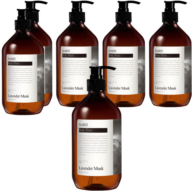 나드 바디워시 라벤더머스크, 500ml, 6개