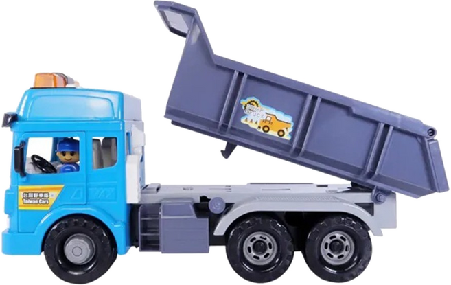 kidmate 孩子王 台灣好車隊 大型砂石車 藍色玩具, 1個