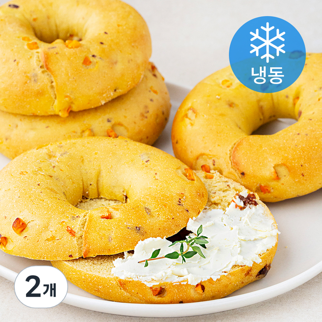 야미요밀 정성가득 채식 단호박 쌀베이글 (냉동), 110g, 4개입, 2개