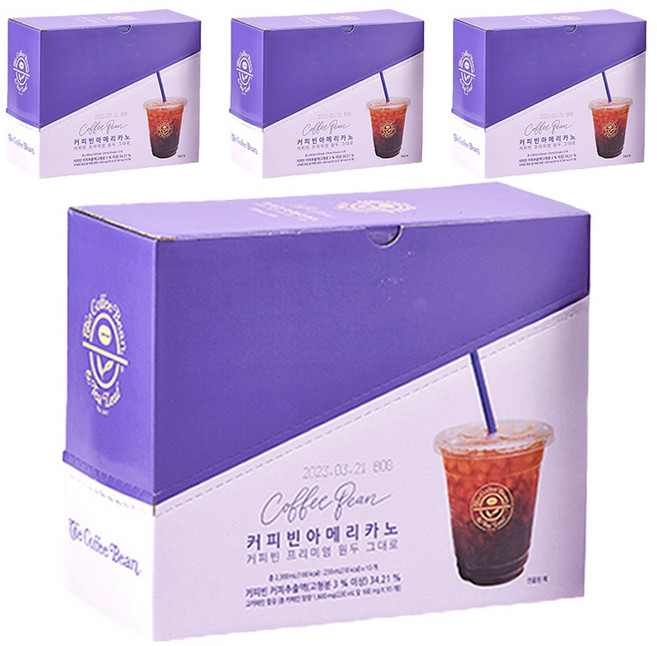 커피빈 아메리카노 파우치 커피, 230ml, 40개