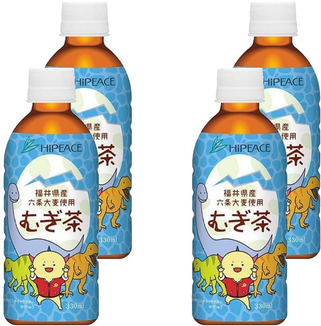 HiPEACE 六條大麥麥茶, 330ml, 4個
