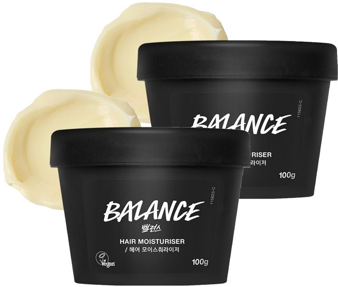 러쉬 밸런스 헤어 모이스춰라이저, 100g, 2개