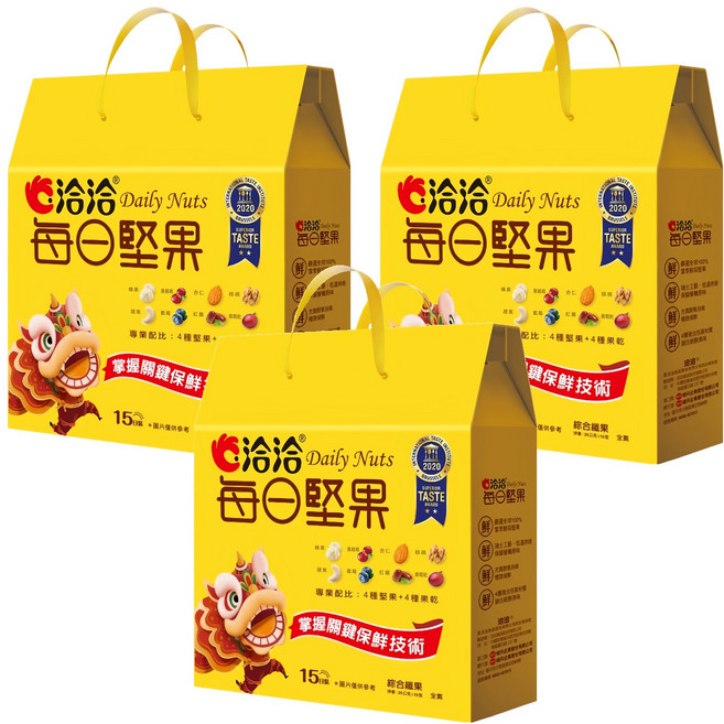 ChaCha 洽洽 每日堅果禮盒 綜合纖果, 3盒