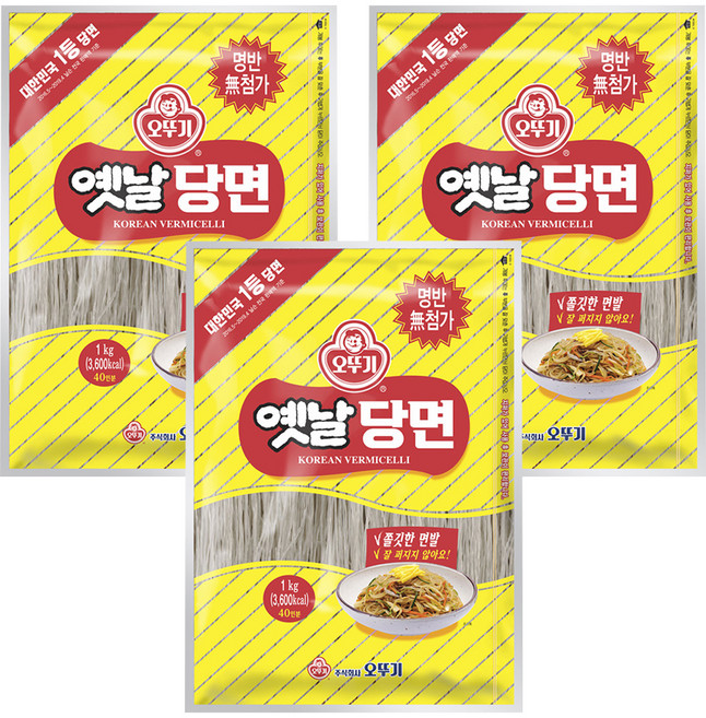 오뚜기옛날 당면, 1kg, 3개