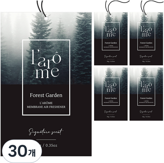 더허브샵 라홈 시그니처 종이 방향제 본품 포레스트가든, 10g, 30개, 포레스트 가든