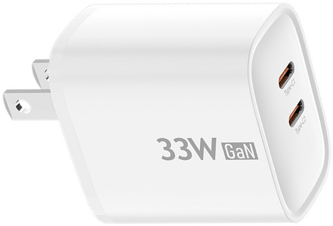 DTAudio 33W Dual Port GaN 充電器 PD Fast Charging Smart Chip 白色 DB31081
