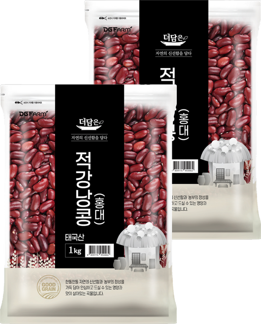 더담은 적강낭콩 홍대, 1kg, 2개