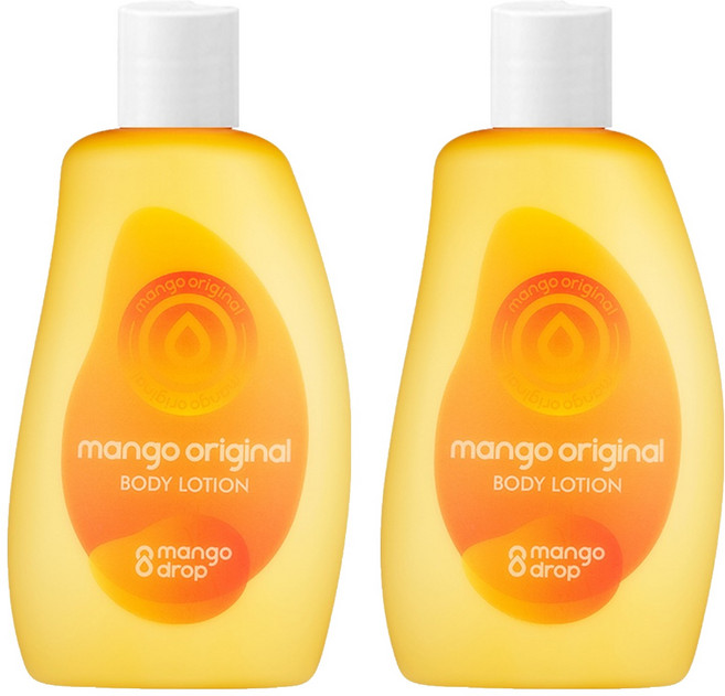 망고드랍 망고 오리지널 바디로션 과일향, 300ml, 2개