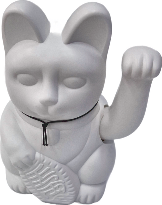 Diminuto Cielo 幸運繽紛自動招手招財貓, 白色