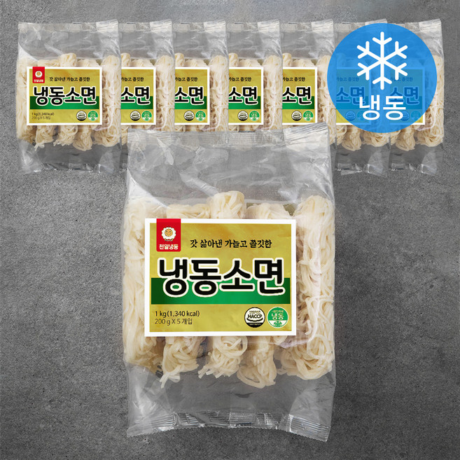 천일식품 소면 (냉동), 1kg, 8개