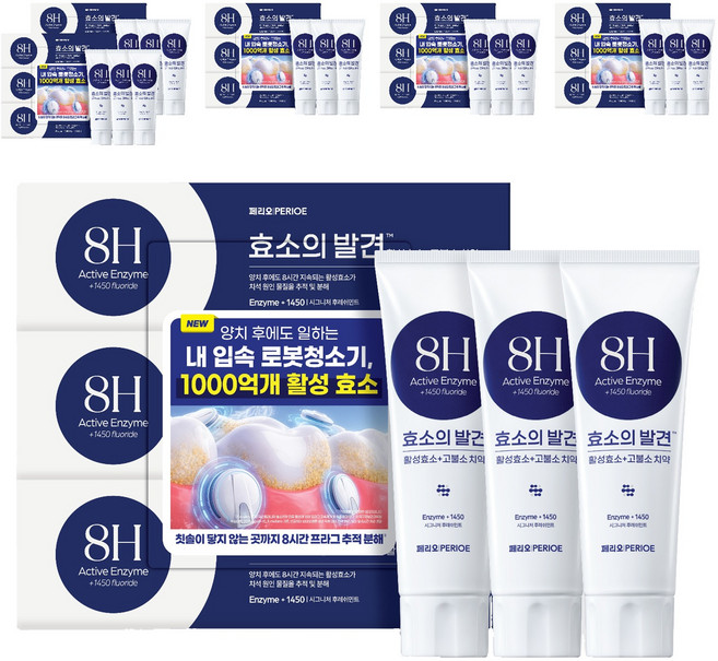 페리오 효소의발견 1450 고불소 치약 시그니처민트 100g, 3개입, 6개