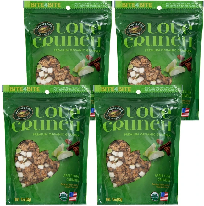 네이쳐스패스 러브크런치 애플, 325g, 4개 - 쿠팡