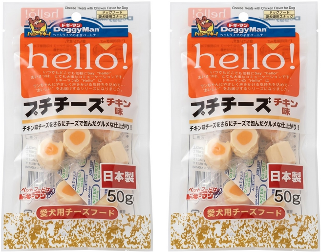 DoggyMan 多格漫 犬用Hello雞肉起司球, 雞肉起司, 50g, 2包