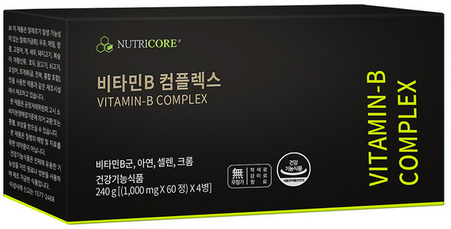 뉴트리코어 비타민B 컴플렉스, 60정, 4개