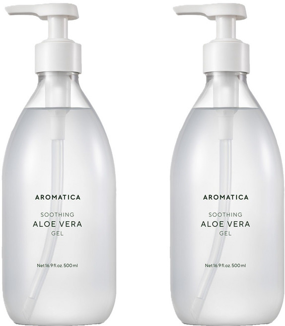 아로마티카 수딩 알로에 베라 젤, 500ml, 2개