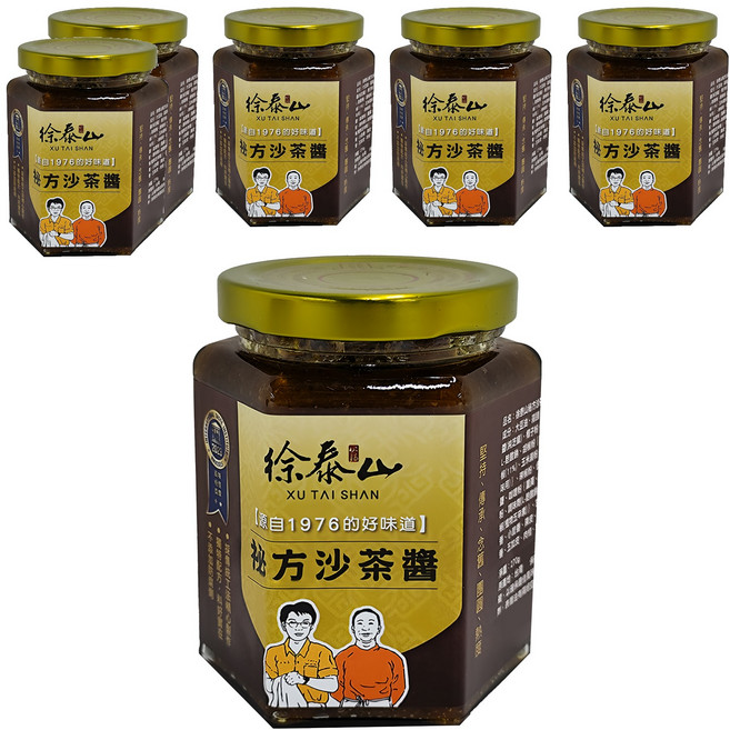 徐泰山 秘方沙茶醬, 270g, 6罐