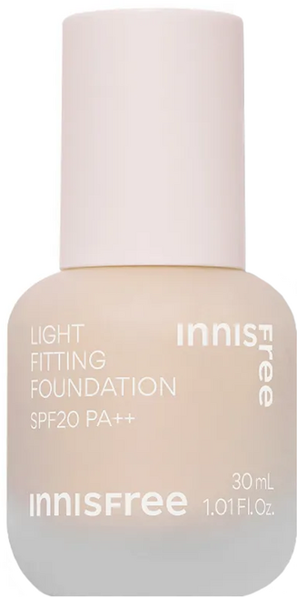 INNISFREE 台灣公司貨 輕薄透服貼粉底液 SPF20 PA++ 30ml, 1個, 17N