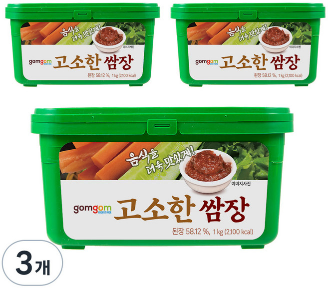 곰곰 고소한 쌈장, 1kg, 3개