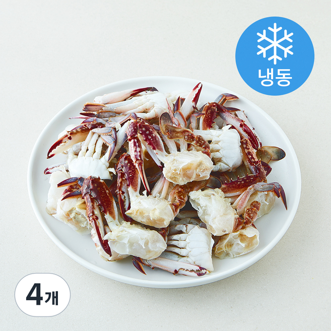 The더착한 절단꽃게 (냉동), 4개, 900g(2L)