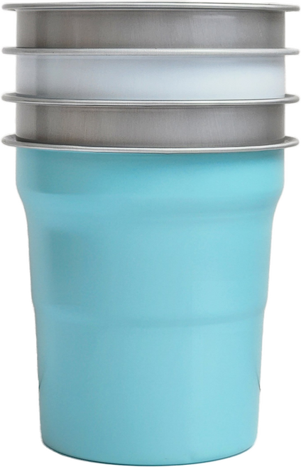 한라비 알루미늄 리유저블 컵 4p, 350ml, 1개