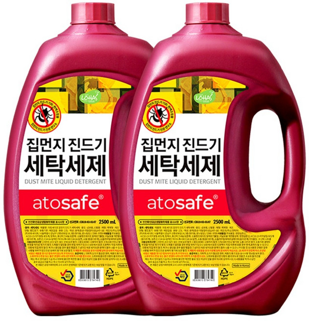 ATO Safe 居家塵蟎洗衣精 正裝, 2.5L, 2個