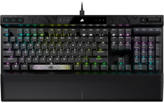 CORSAIR 海盜船 機械式鍵盤 RGB 英文, 黑色, K70 MAX, 磁力軸(磁軸), 1個