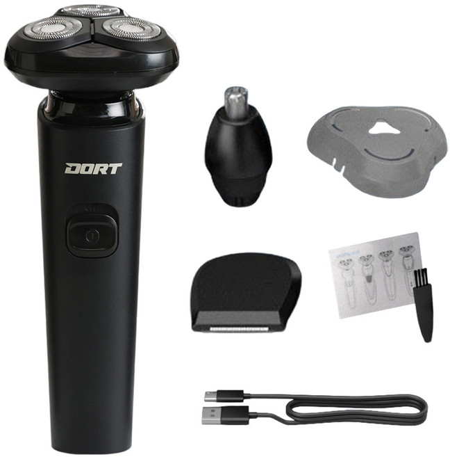 도르트 3헤드 전기 면도기 세트, DMS7, 혼합색상