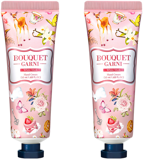 부케가르니 핸드크림 화이트머스크, 50ml, 2개