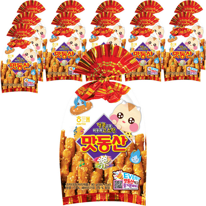 해태제과 맛동산, 90g, 12개