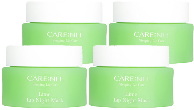 까레넬 라임 립 나이트 마스크 립밤, 23g, 4개